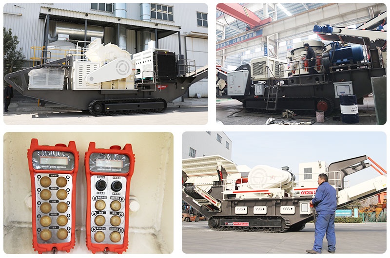 履帶式移動破碎機遙控操作，簡單方便，科技感十足