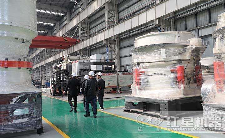 多缸液壓圓錐破碎機，自動化程度高，液壓馬達(dá)調(diào)整排料口