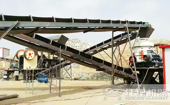 時產100-150噸生產線現場,環保無污染,放心生產