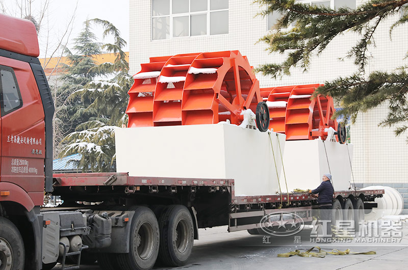 時產(chǎn)200-300噸水洗砂生產(chǎn)線發(fā)貨了，發(fā)貨周期在一周之內(nèi)，早投產(chǎn)早盈利 