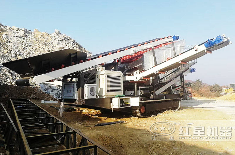 振動篩履帶移動破碎機(jī) 振動篩履帶移動破碎機(jī)