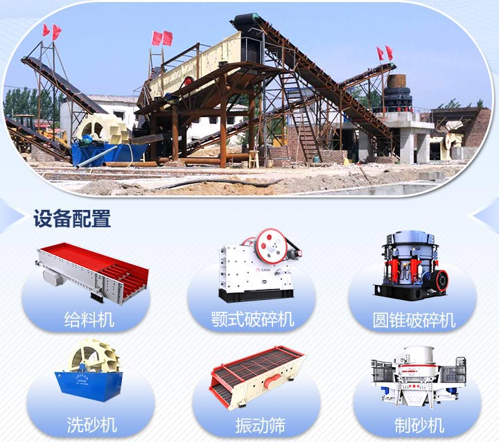 鵝卵石制砂生產(chǎn)線(xiàn)流程圖 鵝卵石制砂生產(chǎn)線(xiàn)流程圖