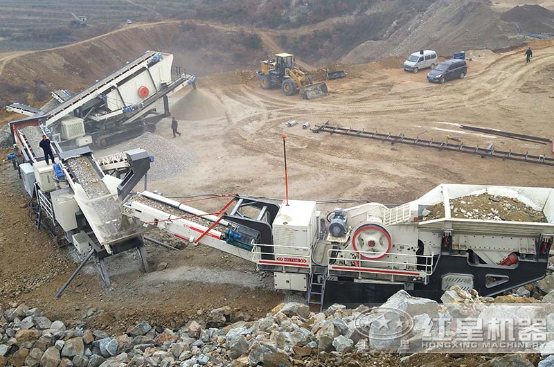 移動式混凝土生產線作業現場圖 移動式混凝土生產線作業現場圖