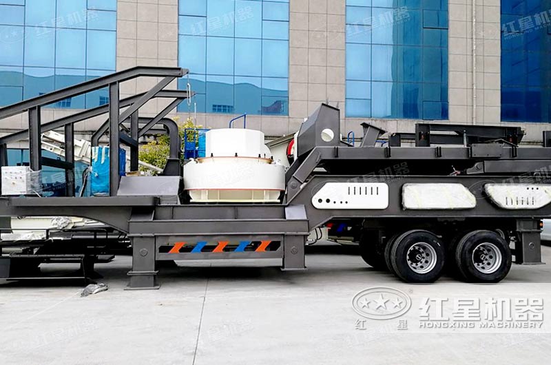 沖擊破移動(dòng)式破碎機(jī)專業(yè)制砂，級(jí)配合理