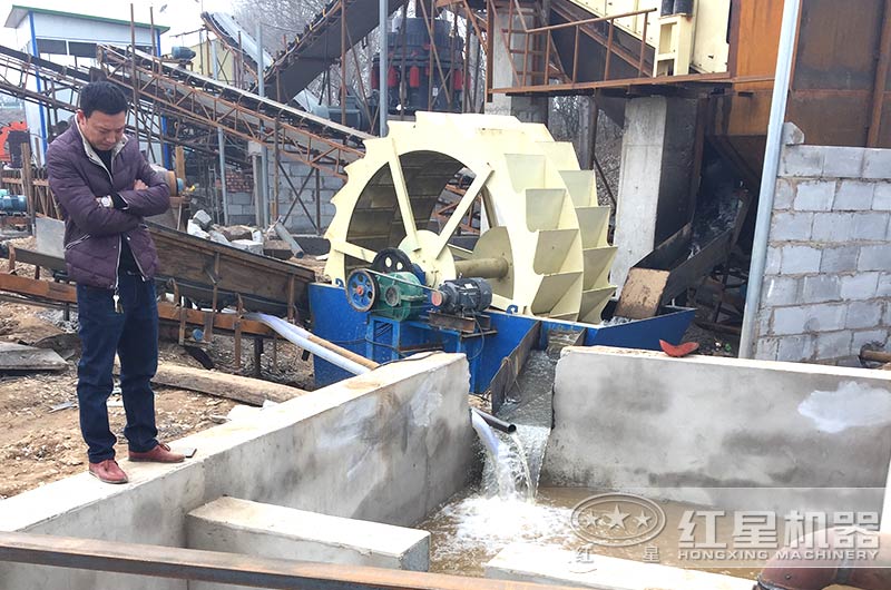 山沙洗砂機作業現場圖 山沙洗砂機作業現場圖