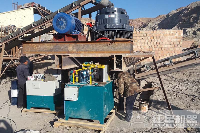 HP系列圓錐破碎機工作現場圖 HP系列圓錐破碎機工作現場圖