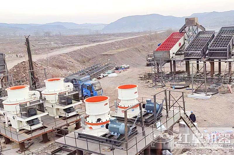 一期砂石廠建設進度實拍 一期砂石廠建設進度實拍